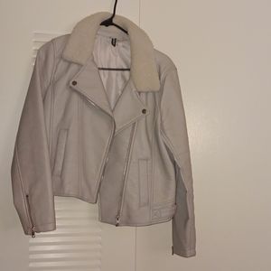 H&M divided leather jacket